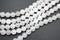 White Jade Gemstone Beads, 8mm, Round